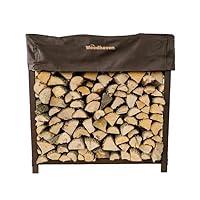 Algopix Similar Product 6 - Woodhaven 3 Foot Brown Firewood Rack