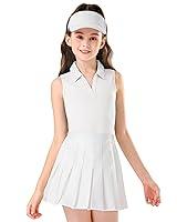 Algopix Similar Product 1 - Soneven Girls Sleeveless Golf Polo