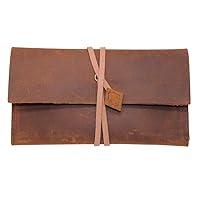 Algopix Similar Product 2 - Boshiho Genuine Leather Roll Up Tobacco