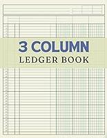 Algopix Similar Product 17 - 3 Column Ledger Book Professional