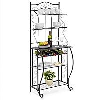 Algopix Similar Product 10 - RAAMZO 5tier Black Metal Cappuccino