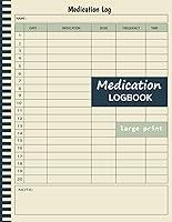 Algopix Similar Product 16 - Medication Log Book Simple Medication