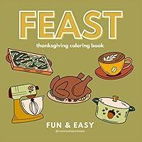 Algopix Similar Product 2 - FEAST coloring book  more Fun  Easy