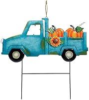 Algopix Similar Product 19 - Charming Light Blue Metal Harvest Truck