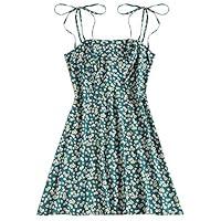 Algopix Similar Product 12 - ZAFUL Women Tied Shoulder Spaghetti