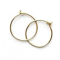 Algopix Similar Product 1 - Little Gold Hoops Small 10mm Extra