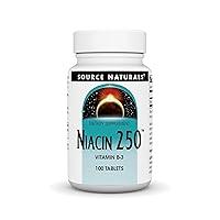 Algopix Similar Product 10 - SOURCE NATURALS Niacin 250 Tablet 100