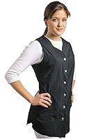 Algopix Similar Product 4 - Sleeveless Black Salon Smock Medium