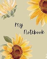 Algopix Similar Product 2 - Sunflower Floral Notebook Journal