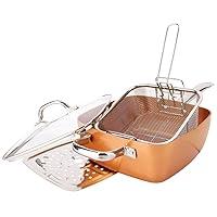 Algopix Similar Product 2 - Square Pan Sets FBA_ NonStick Copper