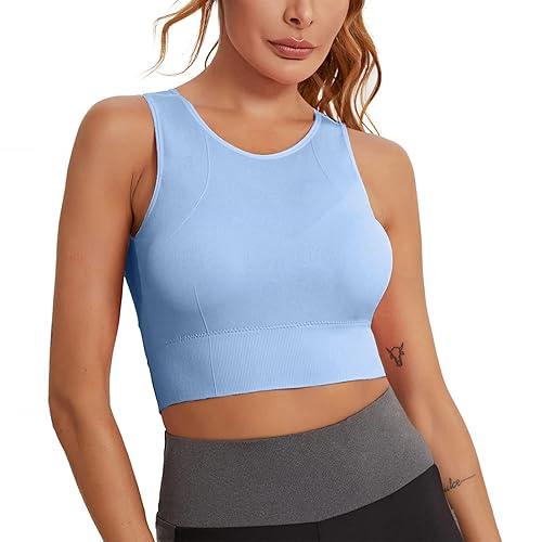 Sports Bras for Women- Padded Seamless High Impact Support for Yoga Gym  Workout Fitness 