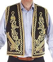 Algopix Similar Product 10 - Turkish Embroidered Waistcoat Black