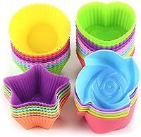 Algopix Similar Product 16 - LetGoShop Silicone Cupcake Liners