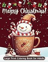 Algopix Similar Product 9 - Large Print Merry Christmas Coloring