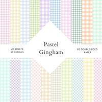 Algopix Similar Product 19 - Pastel Gingham Scrapbook Paper  85 x