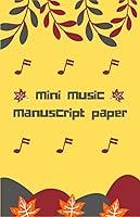 Algopix Similar Product 7 - Mini Music Manuscript Paper Music