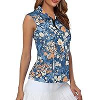 Algopix Similar Product 19 - Irisjudy Blue Ditsy Floral Womens Golf