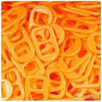 Algopix Similar Product 5 - BEADTIN Orange Opaque 25mm Plastic Soda