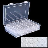 Algopix Similar Product 3 - 100 Counting Plastic Coin Capsules