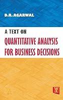 Algopix Similar Product 13 - A Text on Quantitative Analysis For