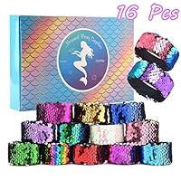 Algopix Similar Product 13 - KUUQA 16 Pcs Magic Sequins The Mermaid