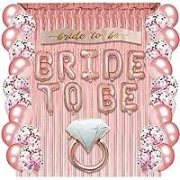 Algopix Similar Product 13 - Rose Gold Bachelorette Party Supplies 