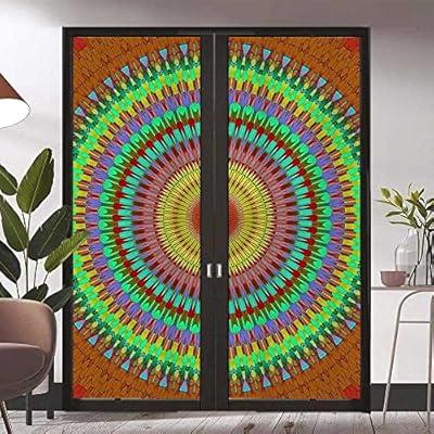 Best Deal for Stained Glass Window Film Self Adhesive Colorful Vintage