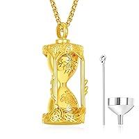 Algopix Similar Product 4 - ADMETUS Gold Hourglass Urn Necklace