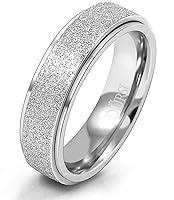 Algopix Similar Product 7 - DURSI Moon Star Spinner Fidget Ring for