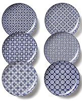 Algopix Similar Product 2 - Metahom Salad Plates Blue and White