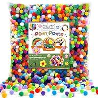 Algopix Similar Product 6 - Caydo 1200 Pieces 1cm Assorted Pom