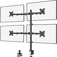 Algopix Similar Product 15 - WALI Quad Monitor Desk Mount 4 Monitor