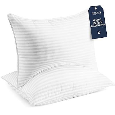 Utopia Bedding Bed Pillows for Sleeping (Grey), Queen Size, Set of 2, Hotel  Pillows, Cooling Pillows for Side, Back or Stomach Sleepers