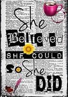 Algopix Similar Product 3 - She Believed She Could So She Did