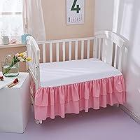 Algopix Similar Product 7 - JSD Pink Crib Bed Skirt 14 in Deep Drop