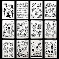 Algopix Similar Product 3 - DEPEPE 12pcs Plastic Stencils for