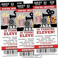 Algopix Similar Product 12 - Movie Birthday Party Ticket