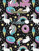 Algopix Similar Product 17 - BLACK PAPER SketchBook  Journal A