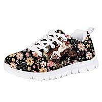 Algopix Similar Product 14 - Forchrinse Cow Floral Print Running