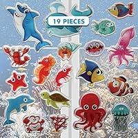 Algopix Similar Product 7 - Ocean Sea Animal Gel Window Clings for
