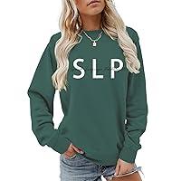 Algopix Similar Product 3 - CREXEMI SLP Sweatshirt Speech Language