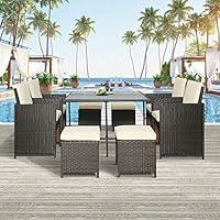 Algopix Similar Product 15 - LZ LEISURE ZONE Patio Dining Table Set