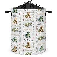 Algopix Similar Product 9 - Turtle Personalized Baby Laundry Basket