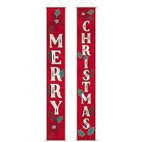 Algopix Similar Product 8 - Merry Christmas Polyester Hanging Flags