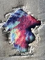Algopix Similar Product 2 - Tie Dye PeekABoo Iron ON Patches by