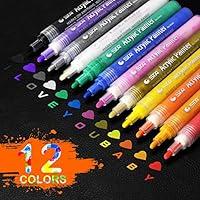 Algopix Similar Product 19 - Acrylic Paint Marker Pens Zoonnis 12