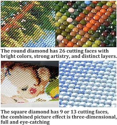5D DIY Diamond Art Kits Adults,Large Size Square Drill Castle