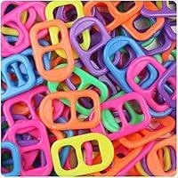 Algopix Similar Product 11 - BEADTIN Neon Bright Multi 25mm Plastic