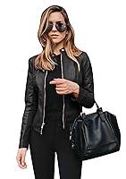 Algopix Similar Product 7 - BOFETA Womens Casual Fall Cool Zipper