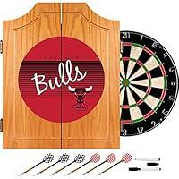 Algopix Similar Product 3 - NBA Chicago Bulls Wood Dart Cabinet